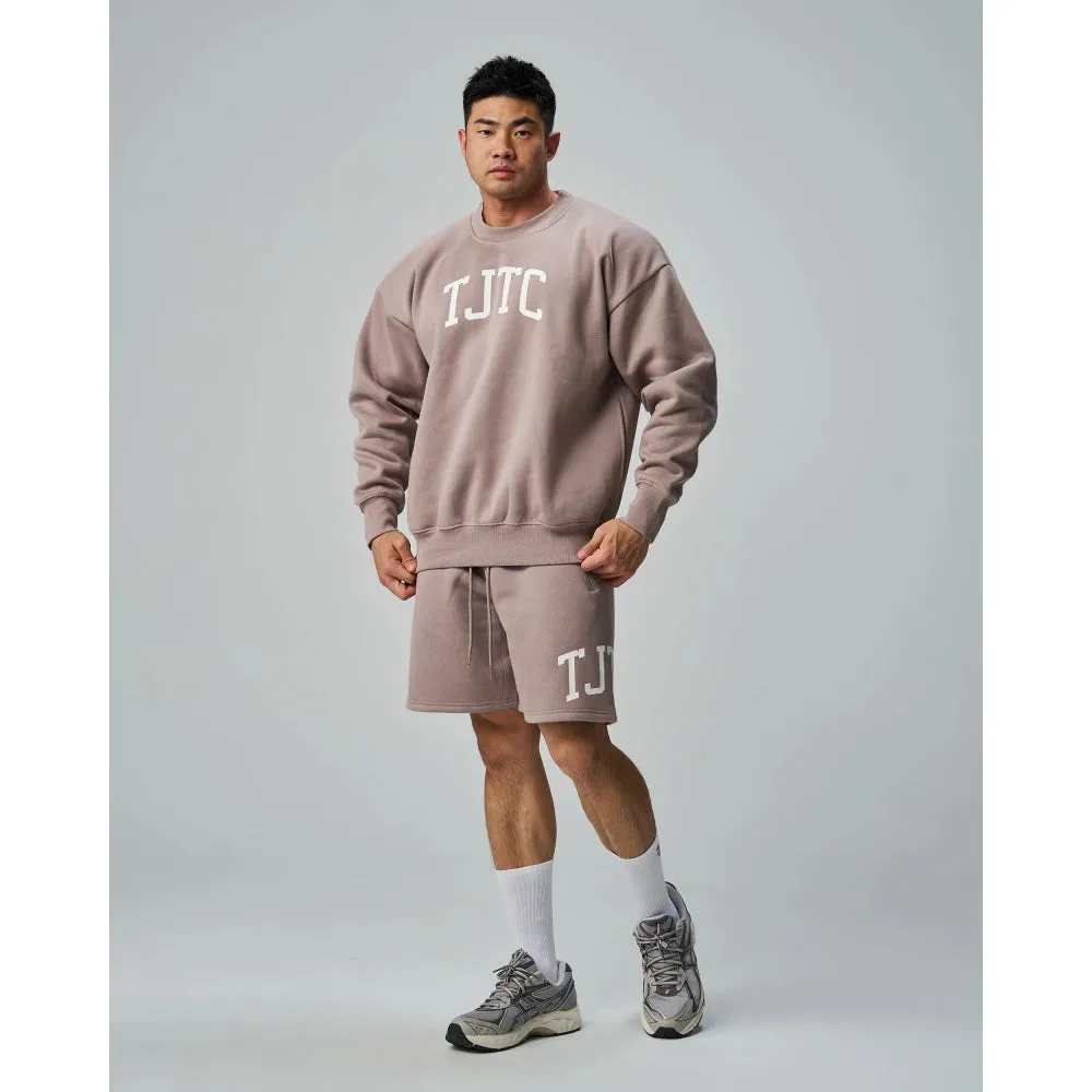 TEAMJOINED TJTC FLEECE OVERSIZED SWEATSHIRT-KHAKI