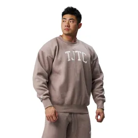 TEAMJOINED TJTC FLEECE OVERSIZED SWEATSHIRT-KHAKI