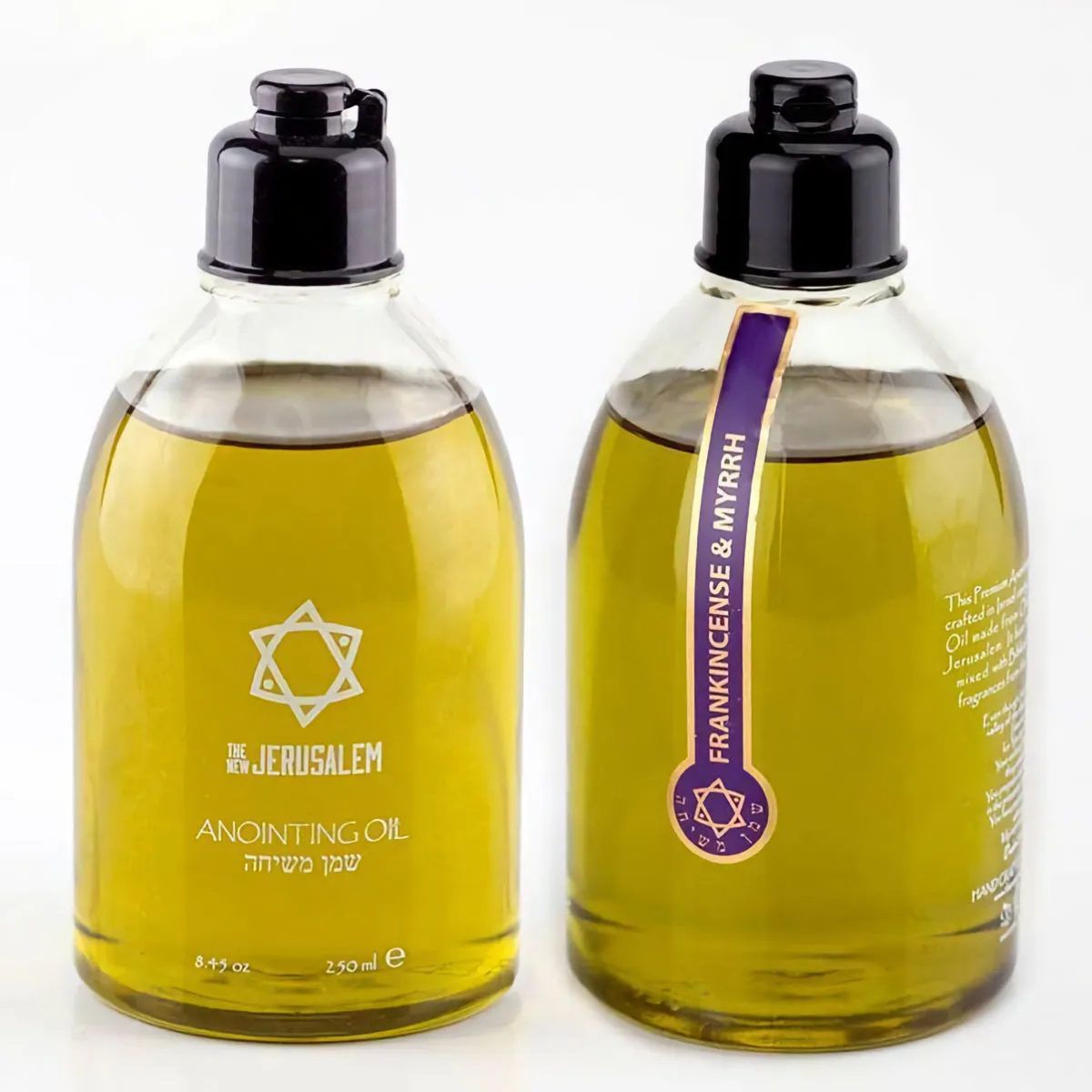 The New Jerusalem Authentic Blessed Anointing Oil 250 ml - 8.45 oz   of the Holy Land