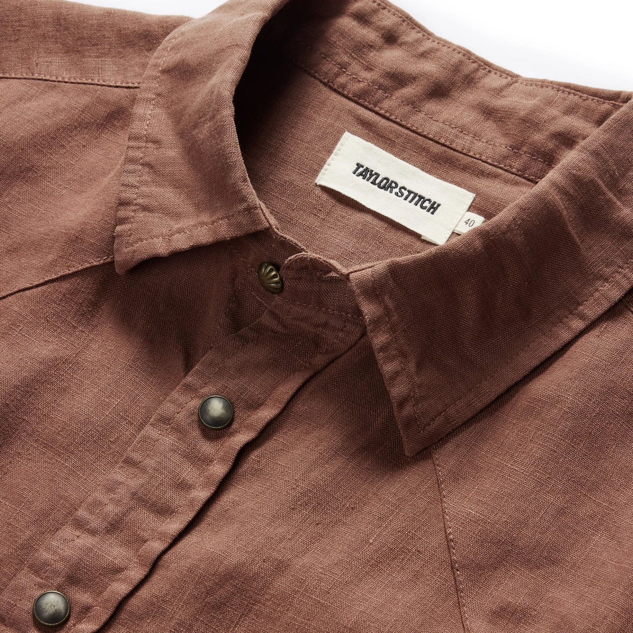 The Short Sleeve Western in Dried Guajillo