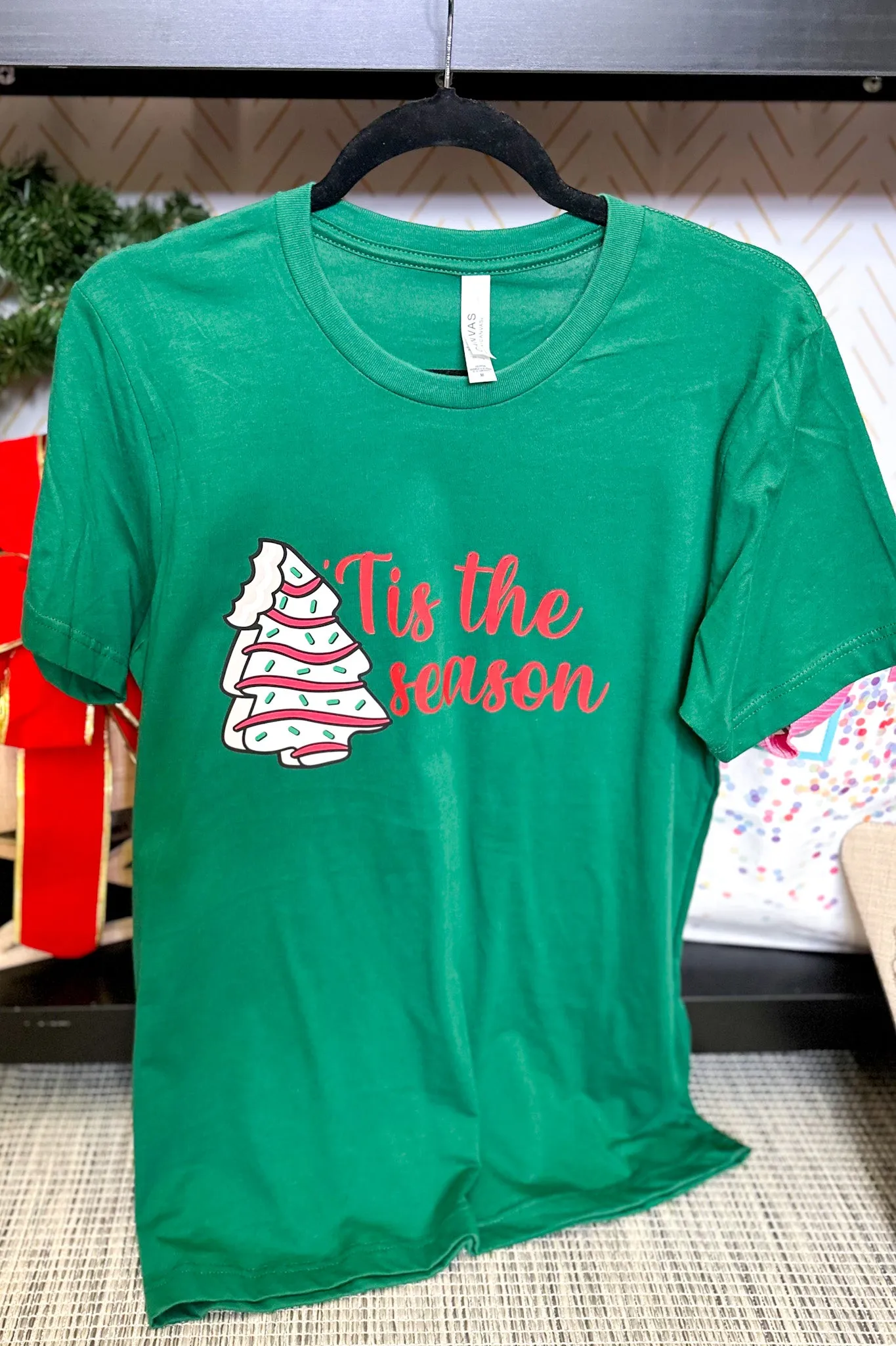 Tis The Season Little Debbie Graphic Tee, Green