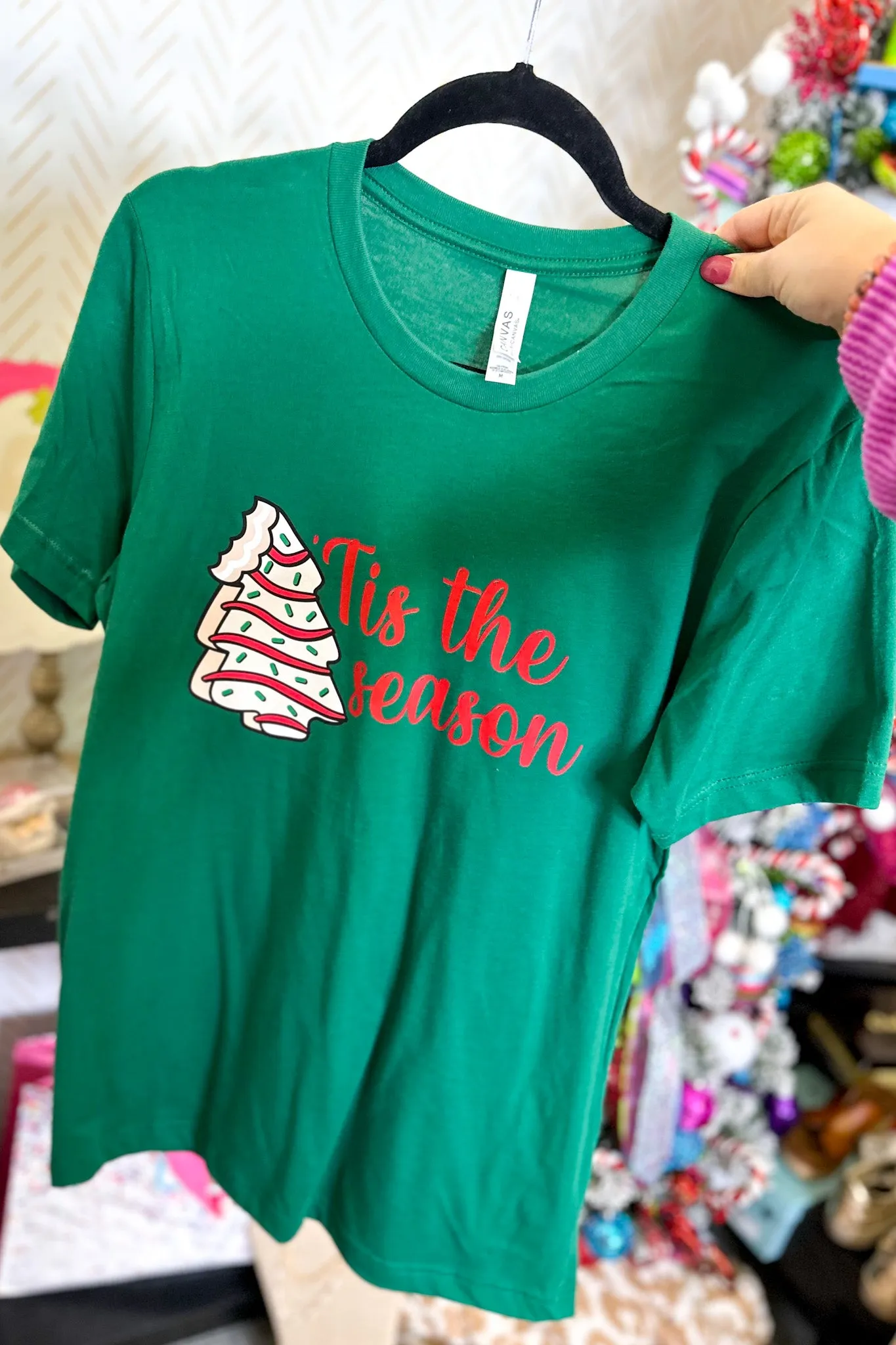 Tis The Season Little Debbie Graphic Tee, Green