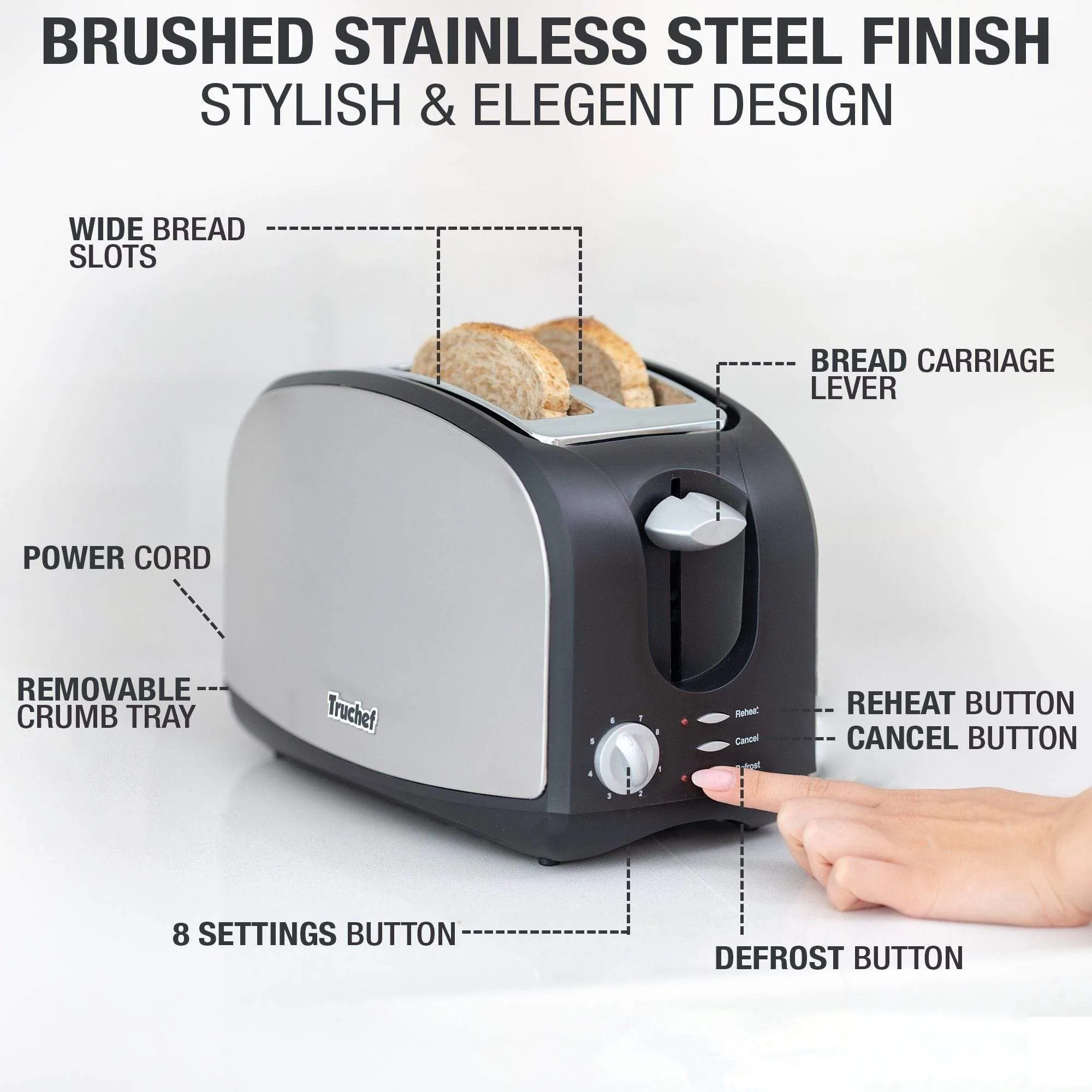 Truchef USA Toaster 5001