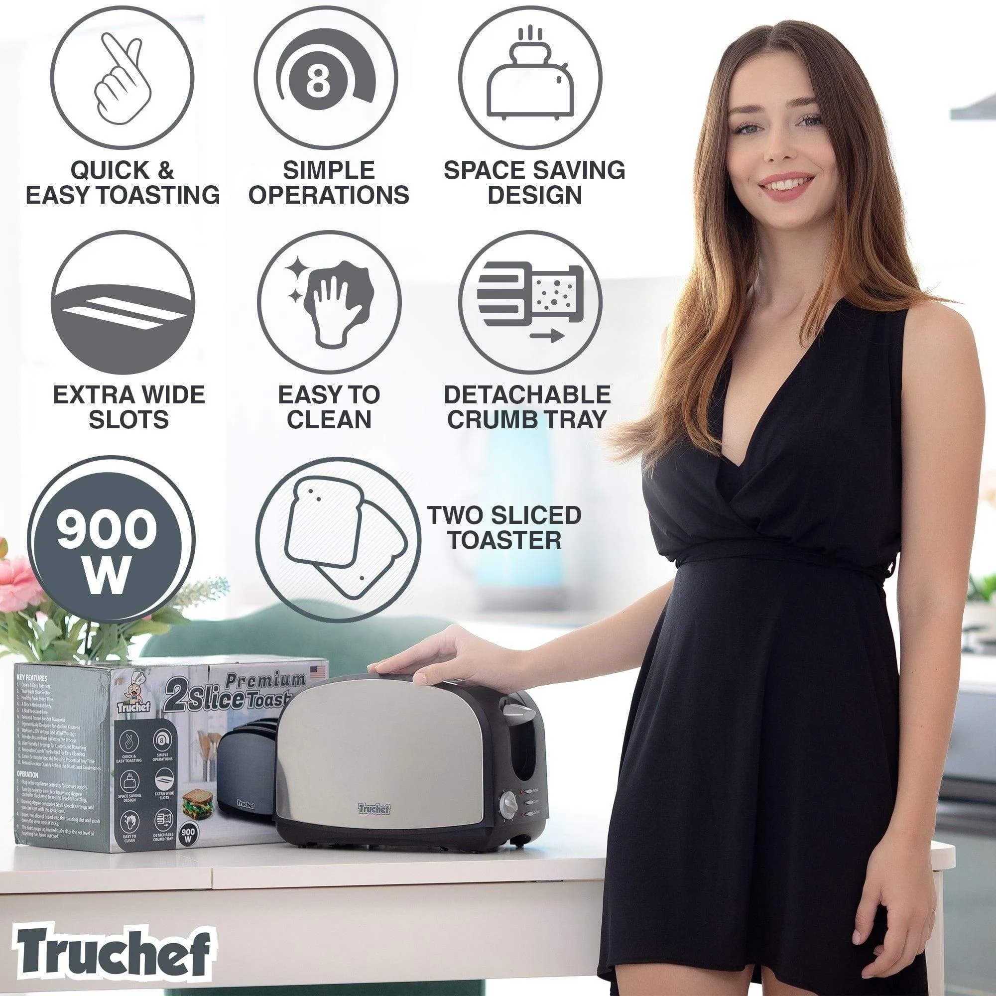 Truchef USA Toaster 5001