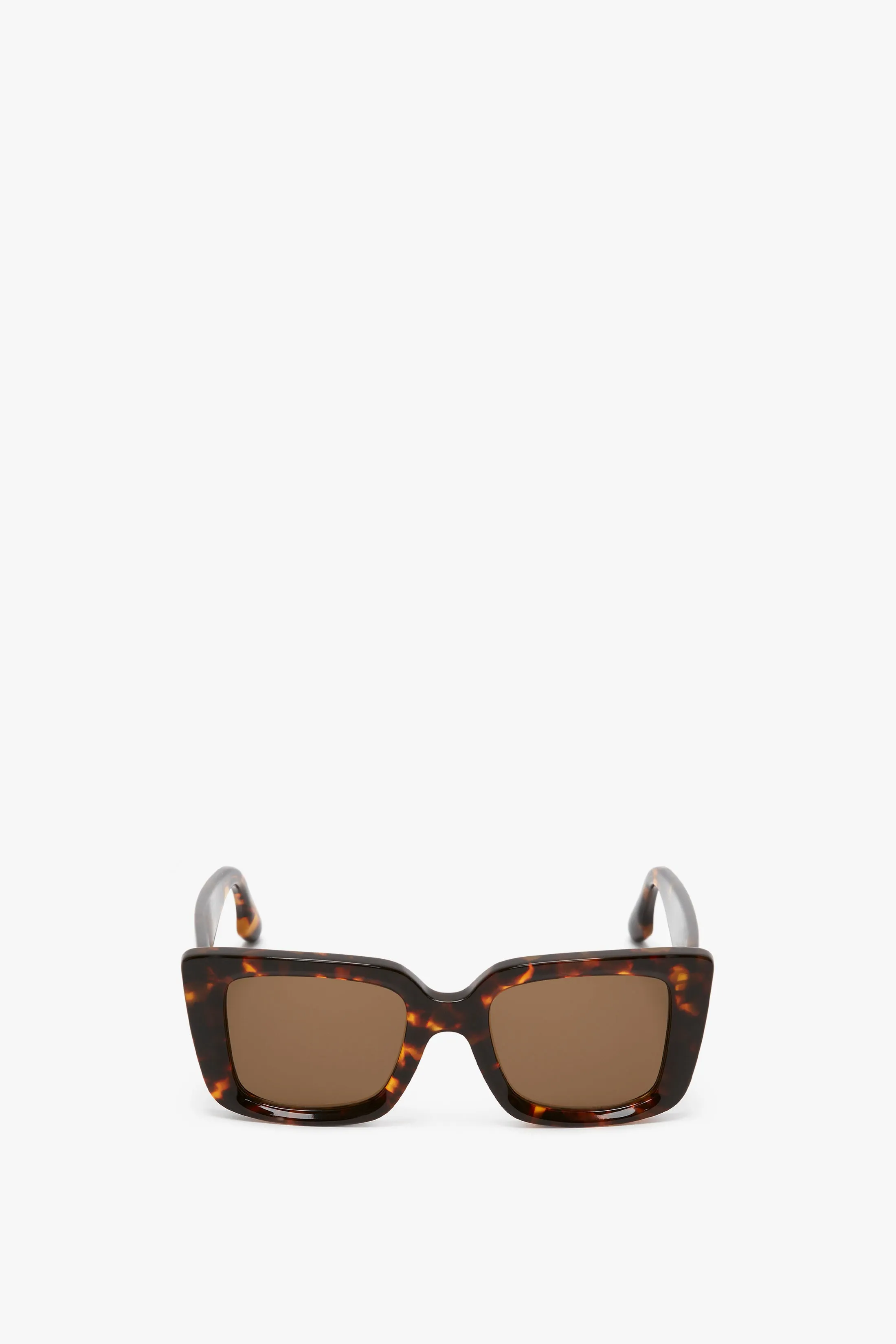 VB Monogram Detail Sunglasses in Dark Havana