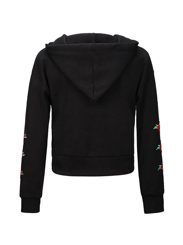 Women's Crop Top Hoodie Sweatshirt