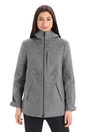 Womens Felted Merino Hooded Jacket