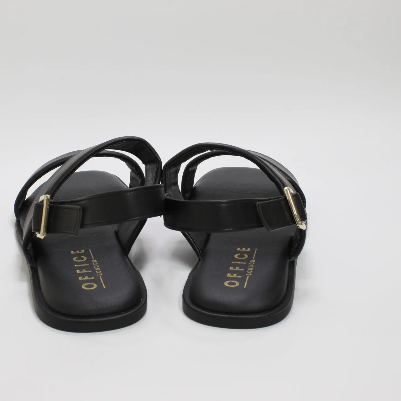 Womens Office Sea Breeze Double Strap Sandals Black