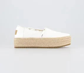 Womens Toms Valencia Espadrille White