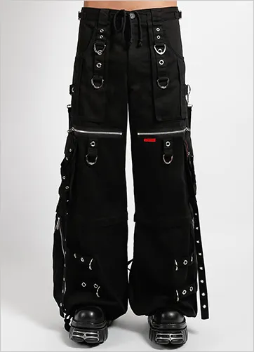 X-STRAP ZIP OFF PANT BLK