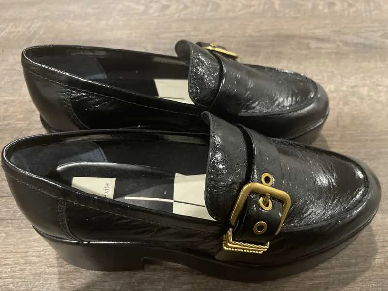 YONDER LOAFERS MIDNIGHT CRINKLE PATENT - re:vita