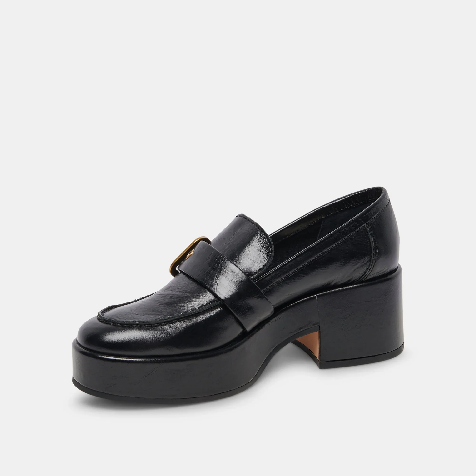 YONDER LOAFERS MIDNIGHT CRINKLE PATENT - re:vita