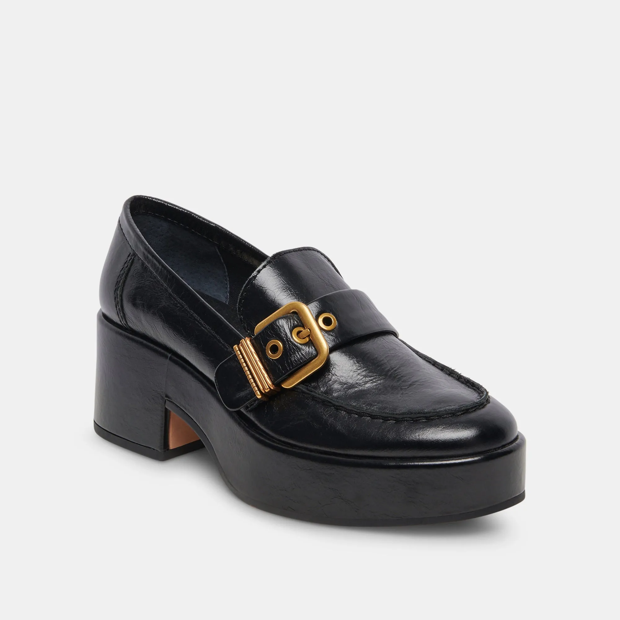 YONDER LOAFERS MIDNIGHT CRINKLE PATENT - re:vita